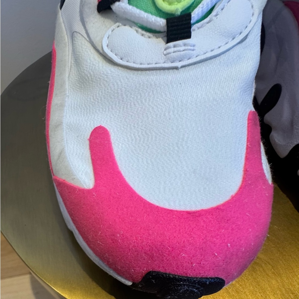 Women’s Nike Air Max 270 React Sneakers Size 8.5 Hyper Pink - Picture 9 of 9